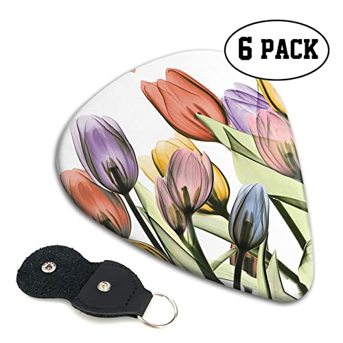 Tulip Scape Lot de 6 médiators pour guitare acoustique, guitare électrique, basse, ukulélé – fins, moyens et épais. - Les Beatles, Paul McCartney, John Lennon, RIngo Starr, George Harrison Tulip Scape Lot de 6 médiators pour guitare acoustique, guitare électrique, basse, ukulélé – fins, moyens et épais. – Image 3