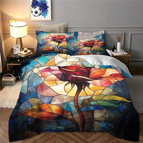 Housse de couette rose en vitrail inaltérable pour raviver une chambre parentale terne - 6