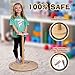 Driddle Wooden Stand and Spin Toy | Balance Board 360° Spinner Stand Toddler Toys Age 2, 3, 4, 5, Birthday for Boy Girl, 18 Months +, Kids Toy Indoor or Outdoor for 2 Year Old (Patent Pending)
