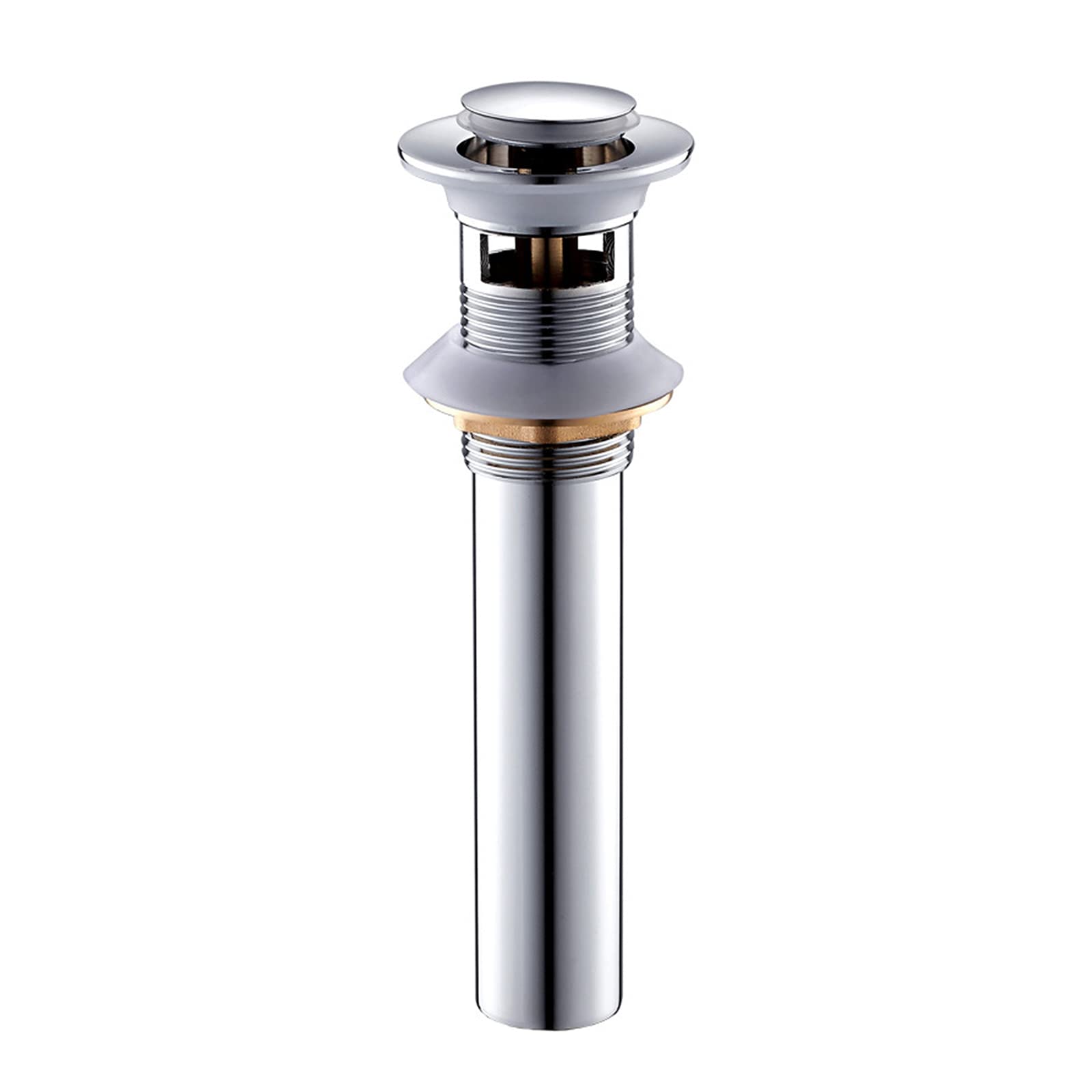 Valvula Lavabo Laton,Desague Lavabo,Valvula Lavabo Click Clack,Valvula Desague Lavabo Para BañO,latón,VáLvula DesagüE Lavabo,Valvula Lavabo Sin Rebosadero,Cromo A