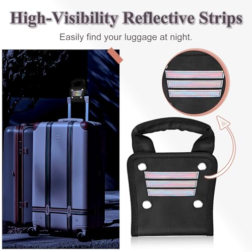 Image of 7.9in Universal Luggage Handle Extender | High Visibility Handle Extension with Comfortable Hand Strap, Ideal for Travelers for Luggage, Suitcase, Handbag and Carry On