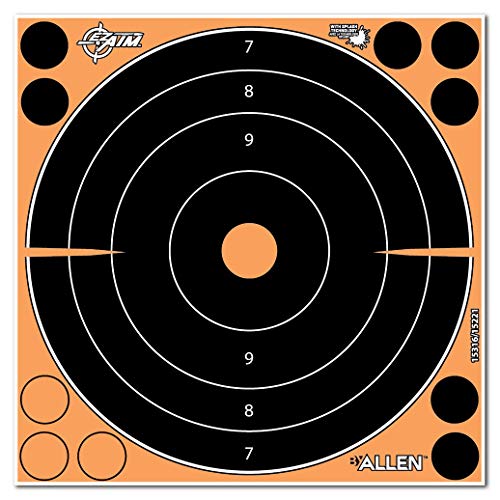 Ez-Aim™ Adhesive Splash 8 Inch Bullseye Target By Allen®, 6 Pack, Orange #TOP1