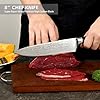 Professional Kitchen Chef Knife sets, Razor Sharp Premium High Carbon German Steel 3 pcs Knife Set, Ergonomic Forged Pakkawood Handle, Chef, Santoku & Utility Knife, With Premium Gift Box, for Family