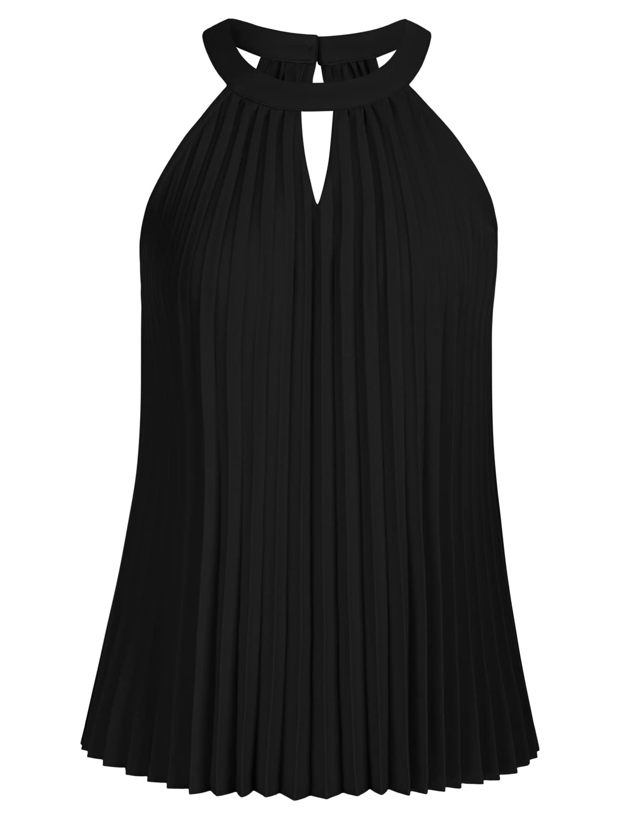 GRACE KARIN Camiseta Sin Manga Mujer Elegante con Cuello Halter para Mujer con Cinturón Extraíble Suave Suelto