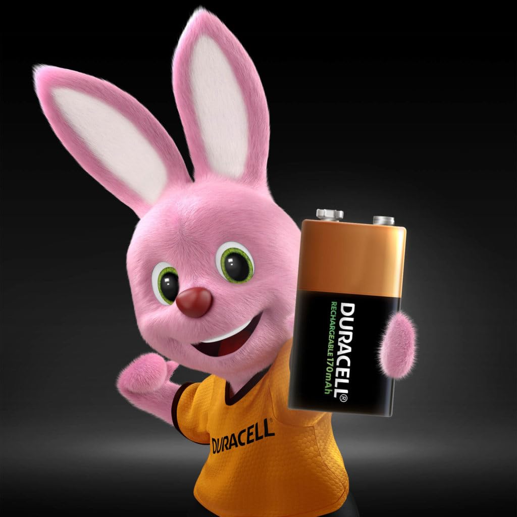 3 piles Duracell 9 V rechargeables 170 mAh (3 ampoules de 1 batterie)