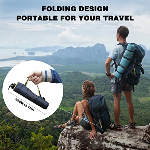 Kamaixun 62 Inch Oversize Windproof Golf Umbrella - Manual Double Canopy Vented Folding Portable For Travel, Upf 40+ Compact Golf Umbrella Lightweight For Women And Men Sun & Rain Umbrellas Blue #TOP4