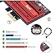 FENVi WiFi 6E PCIe Card with Bluetooth 5.3, AX5400 Tri-Band Desktop Adapter Expands to 6GHz Band Supports MU-MIMO, OFDMA, Ultra-Low Latency Compatible with Windows 10/11 (Low-Profile Bracket Included)