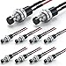 Twidec/10Pcs 1A 250V AC 2 Pins SPST Black Normal Open Mini Momentary Push Button Switch with Pre-soldered Wires PBS-110-XBK