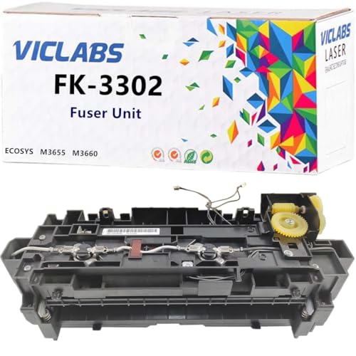 VICLABS FK-3302 fuser Unit Replacement for Kyocera FK-3302 FK3302 fuser Unit for use in Kyocera ECOSYS M3655 M3660 Printers,110V (1- Pack)