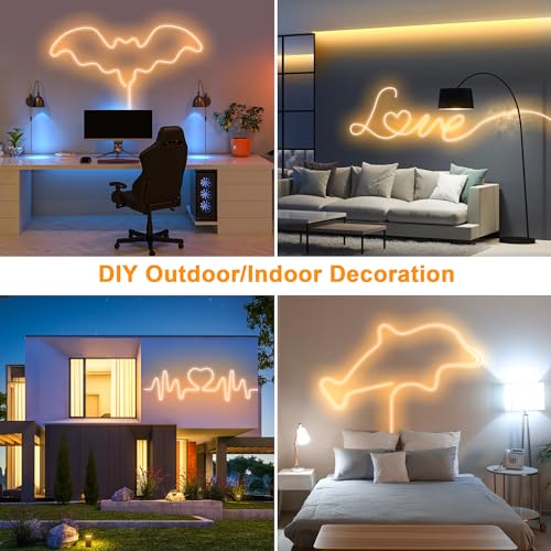 Image of Cozylady LED Lights Strips for Decoration 120 LEDs /m, CRI>90, 5V Dimmable Light Strip, 180 Even Lighting, IP20 Indoor, Flexible LED Tape for Room Decoration (2M /6.56Ft-USB-Warm White)