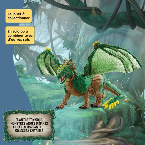Schleich ELDRADOR | Dragon de Jungle 70791 | dès 7 Ans | 28 x 17 x 11 cm