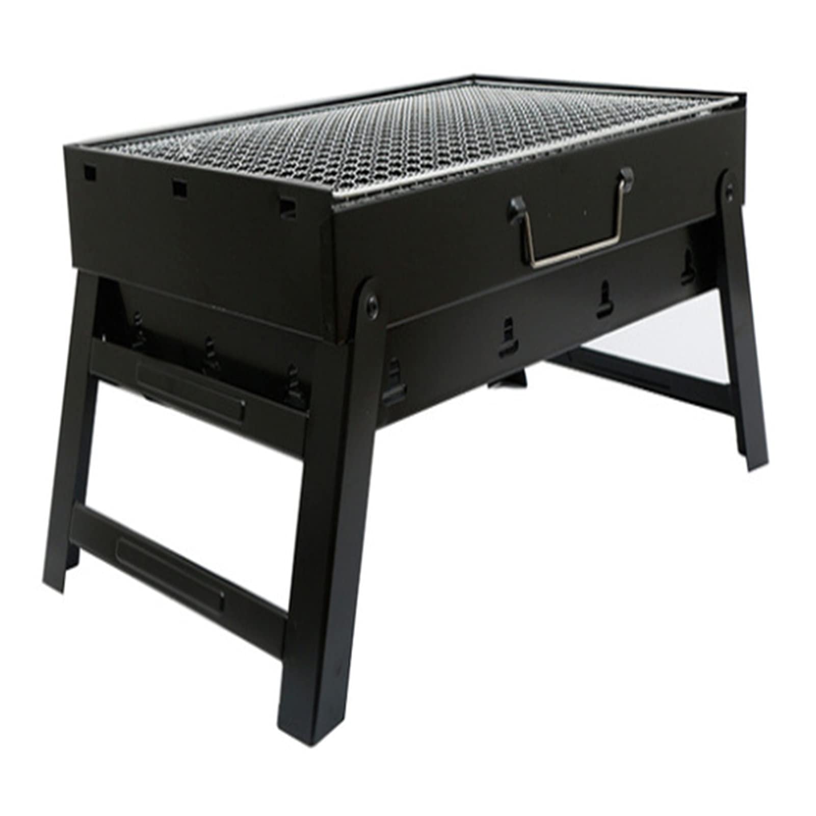 Barbecue portable pliable gain de place en acier laminé à froid