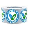 I Got My Flu Shot Stickers Waterproof Vaccine Stickers,1.5 Inch Blue Flu Season Sticker (500 Labels)