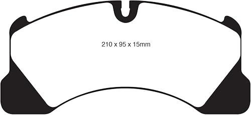 Miniatura 2 de EBC Frenos Yellowstuff serie 4000 Street DP41835R para adaptarse a VOLKSWAGEN, PORSCHE, AUDI