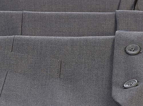 Gioberti Mens Formal Suit Vest, Gray, 2X-Large #TOP3