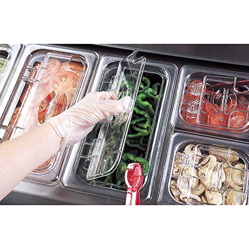 Image of Food Pan Fliplid Notched 1 /3 Camwear Clear
