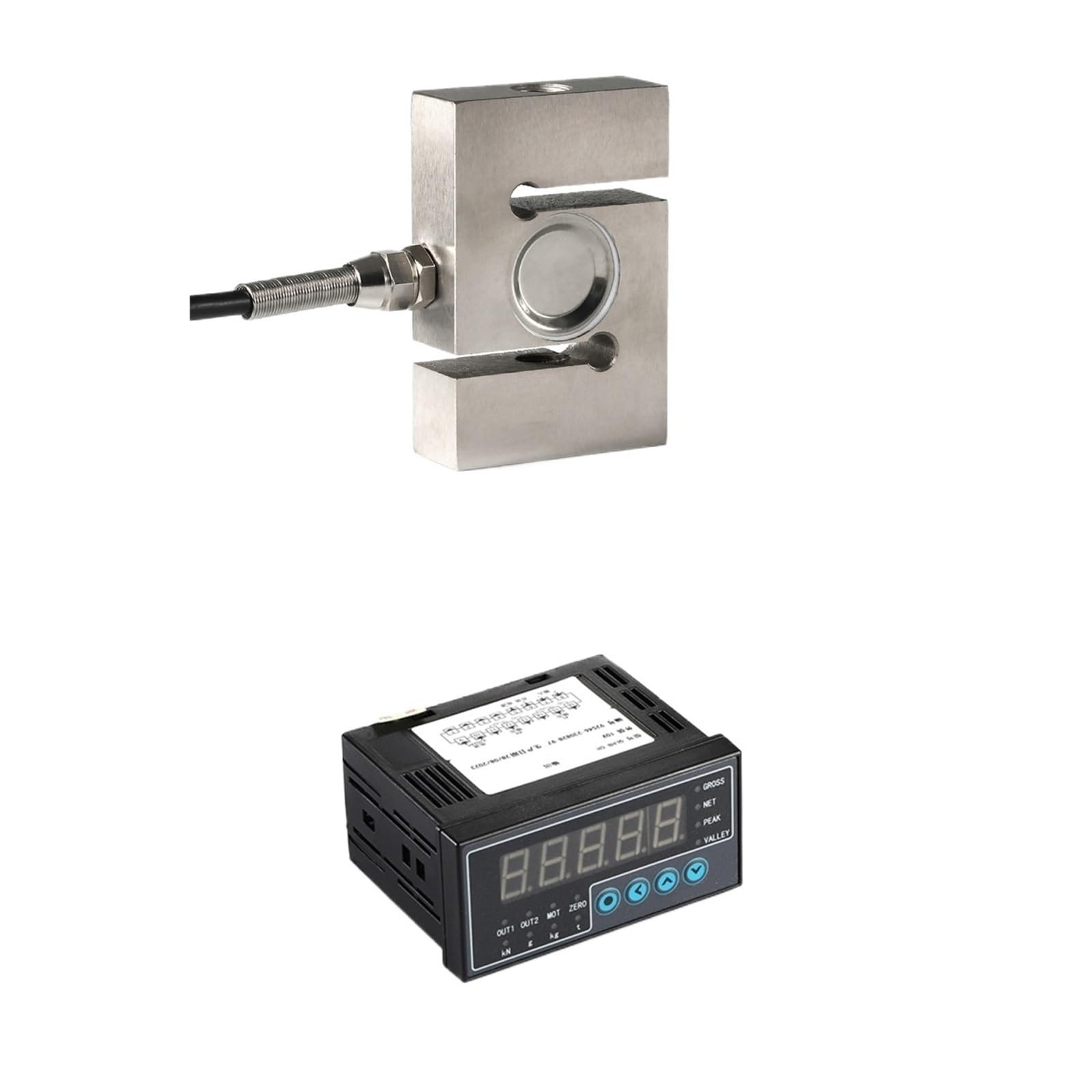 MXXDMOPD S Type Load Cell Sensor with Indicator Display Weighing Compression and Tension 200KG 300KG 500KG 1T 2T(500KG and Indicator)