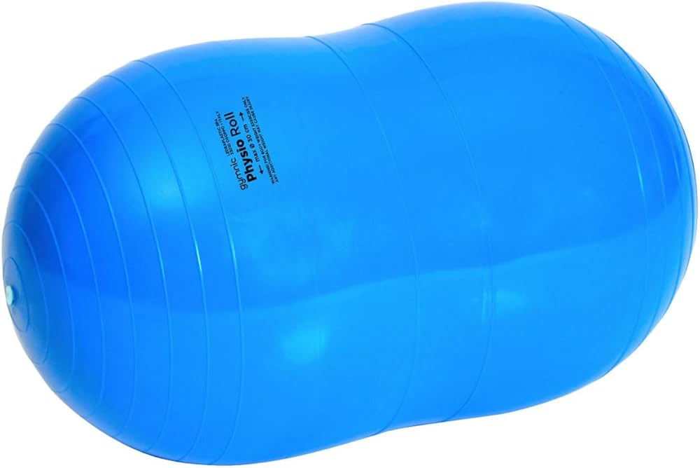 GYMNIC Physio Roll Ballon Double Bleu, diamètre Max. 30 cm