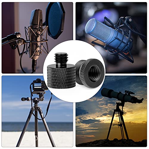 Mic Stand Adapter 3/8 Female To 5/8 Male Microphone Stand Adapter And 5/8 Female To 3/8 Male Mic Thread Adapter For Blue Yeti Snowball Boom Arm Mic Stand Mount To Tripod, Combo 8 Pack By Chromlives #TOP5