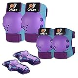 Kids Protective Gear, Knee Pads Elbow Pads with Wrist Guards for Roller Skating Cycling Skateboard Bike Scooter Rollerblade Safety Gear for Kids 2-7 Years Old