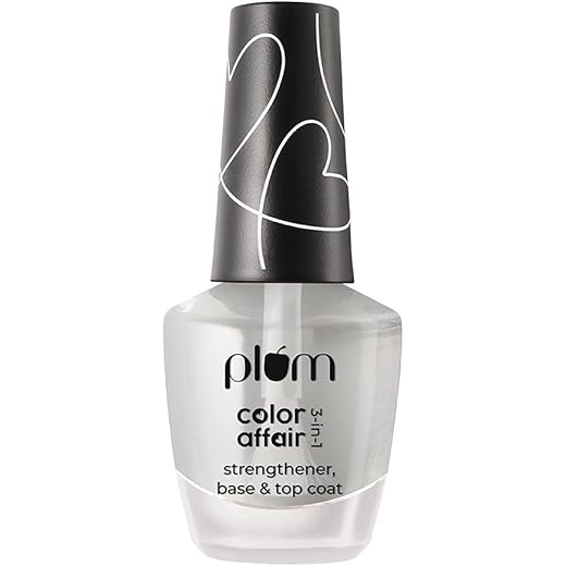 Plum Glossy Finish 3-in-1 Nail Strengthener 11ml