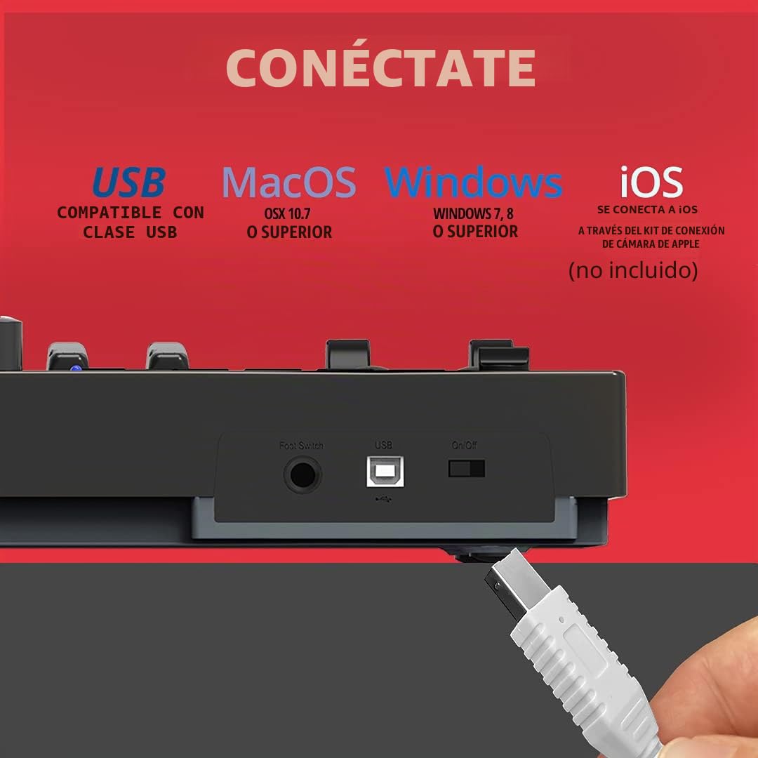 Nektar Impact LX61+ - teclado controlador MIDI USB con integración DAW