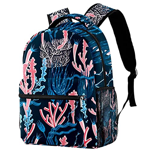 Sac à dos corail bleu marine idéal pour les sorties scolaires et voyages