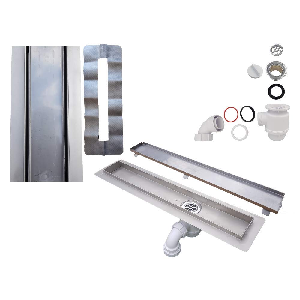 Buy Aumix 60cm Stainless Steel Bathroom Walkin Shower Floor Drain