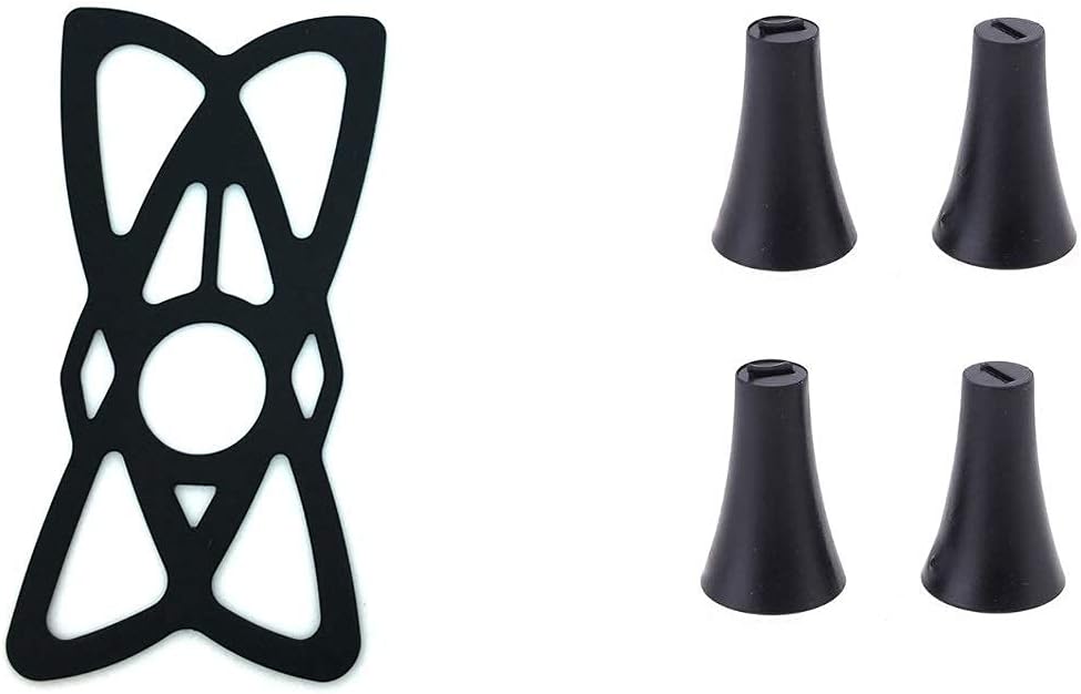Metal Craft Customs 4 Silicon Cap + 1 Silicone Band for X Grip Mobile Holder