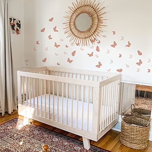 48Pcs Pink Butterfly Boho Art Wall Decals, Peel and Stick Wall Stickers for Living Nursery Room Bedroom Wall Decor - Image 3