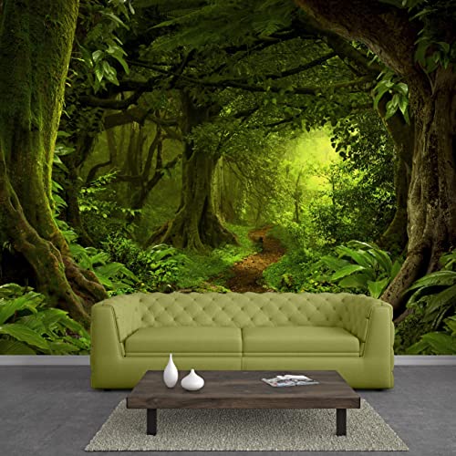Bormia Fantasy Forest Wall Mural 108"X75" Large Photo Wallpaper Landscape Wall Decal For Livingroom Bedroom (Paste Not Included) #TOP9
