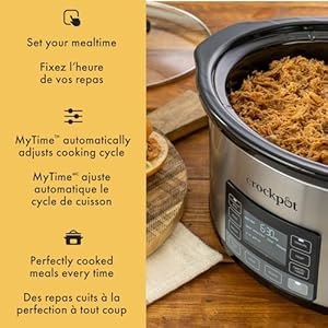 MyTime Programmable Slow Cooker (2102511) - Stainless Steel, 6 Qt MyTime Programmable Slow Cooker 2102511 Stainless Steel 6 Qt