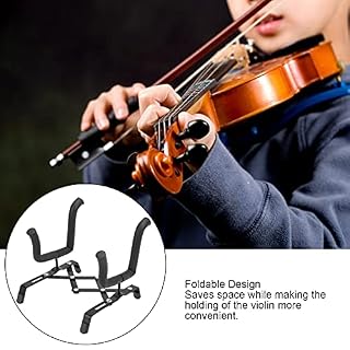 Support de violon pliable, support de rack portable tenant un support de sol pour guitare ukulélé violon mandoline (noir) - Les Beatles, Paul McCartney, John Lennon, RIngo Starr, George Harrison Support de violon pliable, support de rack portable tenant un support de sol pour guitare ukulélé violon mandoline (noir) – Image 4