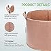 VIVOSUN 5-Pack 7 Gallons Grow Bags Heavy Duty Thickened Nonwoven Fabric Pots with Strap Handles Tan