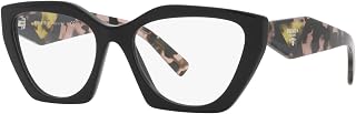 PR 09YV - 21B1O1 Eyeglass Frame BLACK w/DEMO LENS 54mm