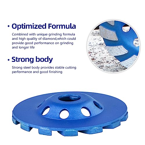Sali 4-1/2IN Diamond Concrete Grinding Wheel 4 1/2 Inch For Polishing And Cleaning Stone Concrete Surface thumb #4