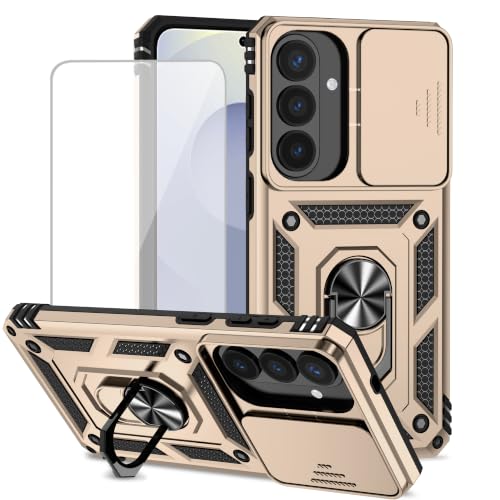 Coque Samsung S26 Plus SM-S947U avec protège-écran verre trempé et cache caméra