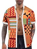African attire for men Dashiki Outfit hippie clothes kente cloth Men's Christmas New Year Valentine Halloween Present designer shirts for men Net Monday holiday henley stand up collar mens shirts