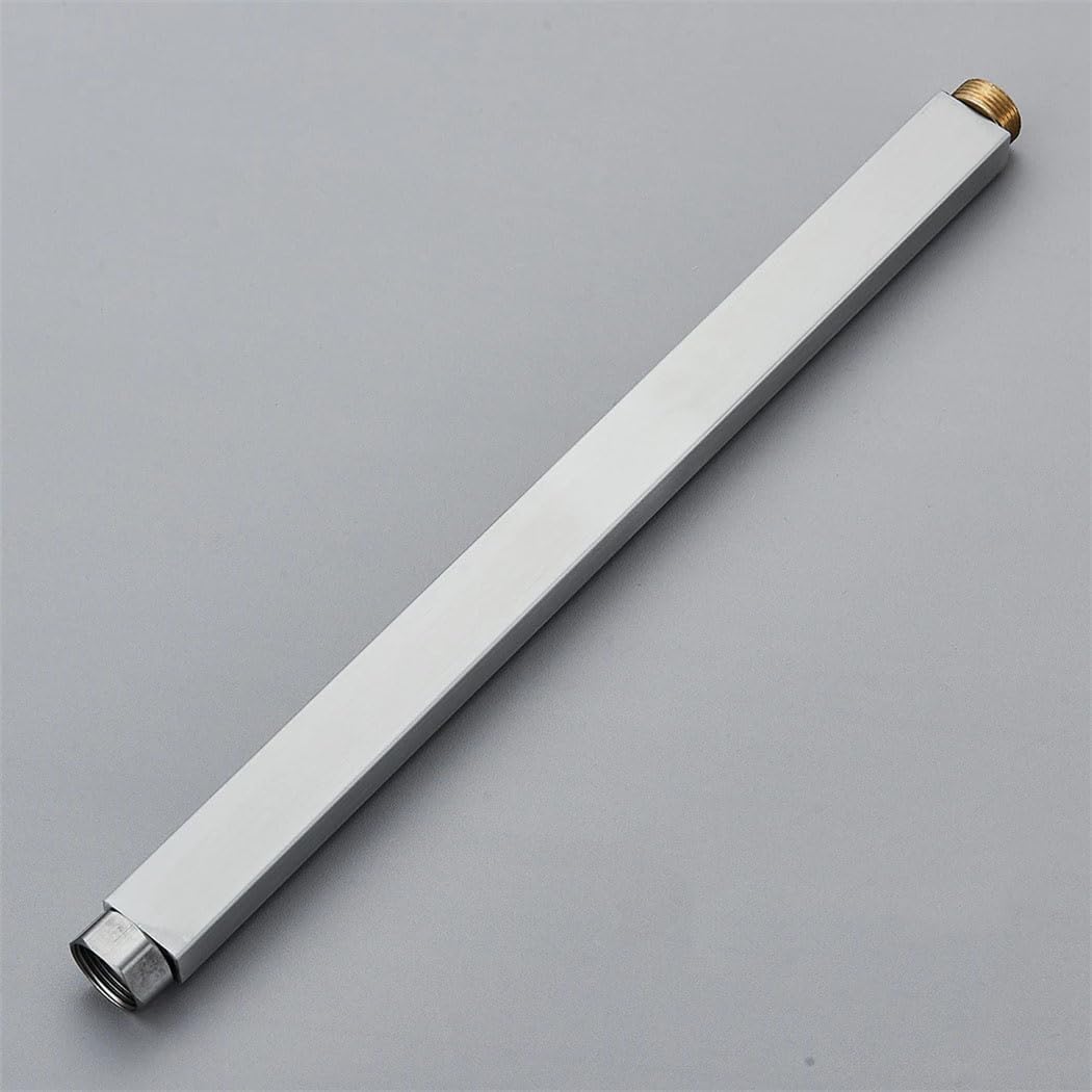 Generic 30/40Cm Round And Square Extension Tube For Bathroom Shower Faucet Black General Interface Extension Tubes Extra Extend Pipe