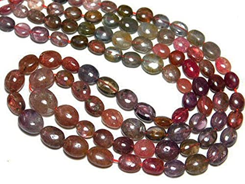 Spinel smooth oval nuggets perles naturelles en vrac de 7-10mm pour création bijoux