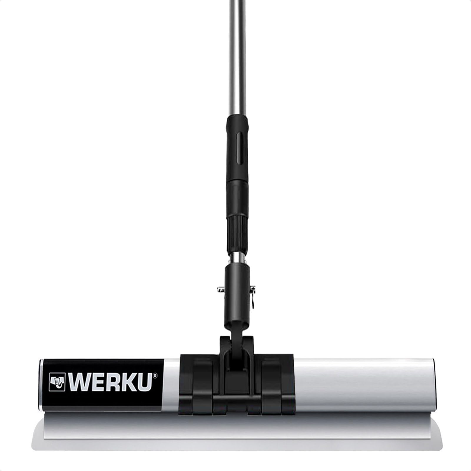 Werku WK602540, Jeu Couteaux Enduire Manche Extensible, Qualité Professionnelle, Longueur 300-500-800 mm, Comprend Étui, Manche Extensible et Tête Support