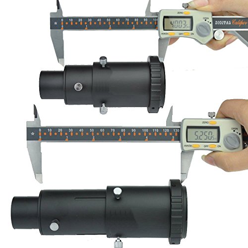 Gosky Adaptador de câmera de telescópio variável 1,25 para fotografia Astro de foco Prime e projeção