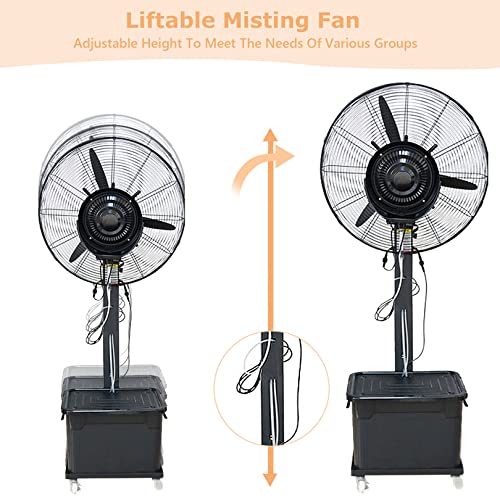 Ventilador de nebulización para exteriores que soluciona el calor en el patio 7