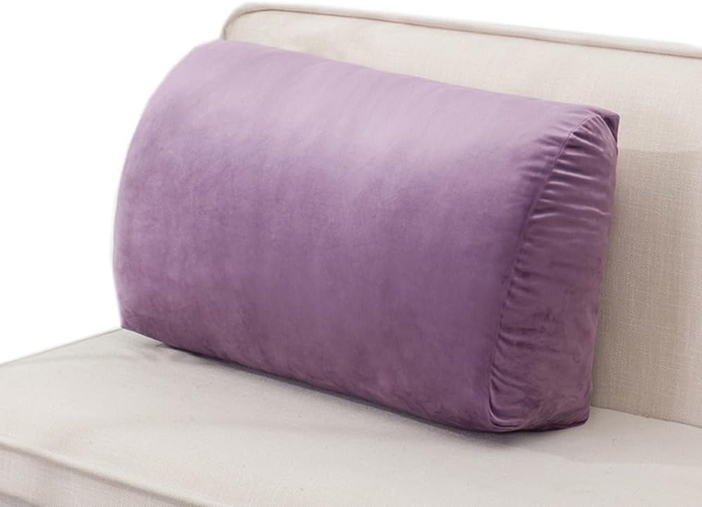 Sofa Lumbar Support Pillow Soft Couch Waist Cushion Bed Reading Backrest Pillow Office Chair Ergonomic Lumbar Pillow (Blackish Green, 65×45×17cm/25.59"×17.7"×6.69")