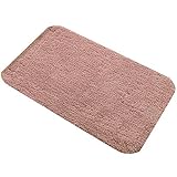 GHGMM Teppich Fußmatten, Einfach Haushalt rutschfest Wasseraufnahme weich Türmatte, Passend für Küche Wohnzimmer Schlafzimmer Badezimmer, anpassbar,pink,40 * 60cm