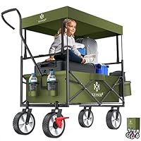 Carrello Pieghevole Con Ruote - Porta Fino A 80kg, Blu, Ideale Per Giardino E Trasporto - Foto 11
