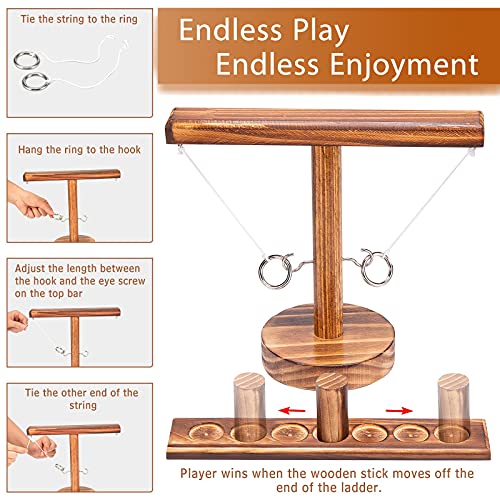 Vamslove Hook And Ring Toss Game For Adults Kids, Cling Ring Game For 2 Player, Hook Shot Ring Game, Great Backyard Games For Family Fun Bbqs Or Indoors Home Party Or Decoration Gifts&Toys #TOP2