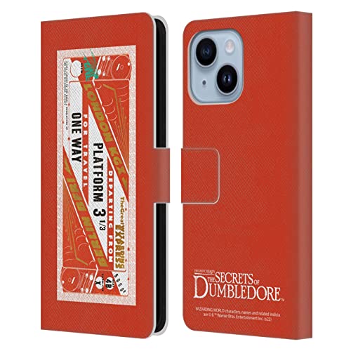 Étui Portefeuille en Cuir iPhone 14 Plus Coque Protection Fantastic Beasts