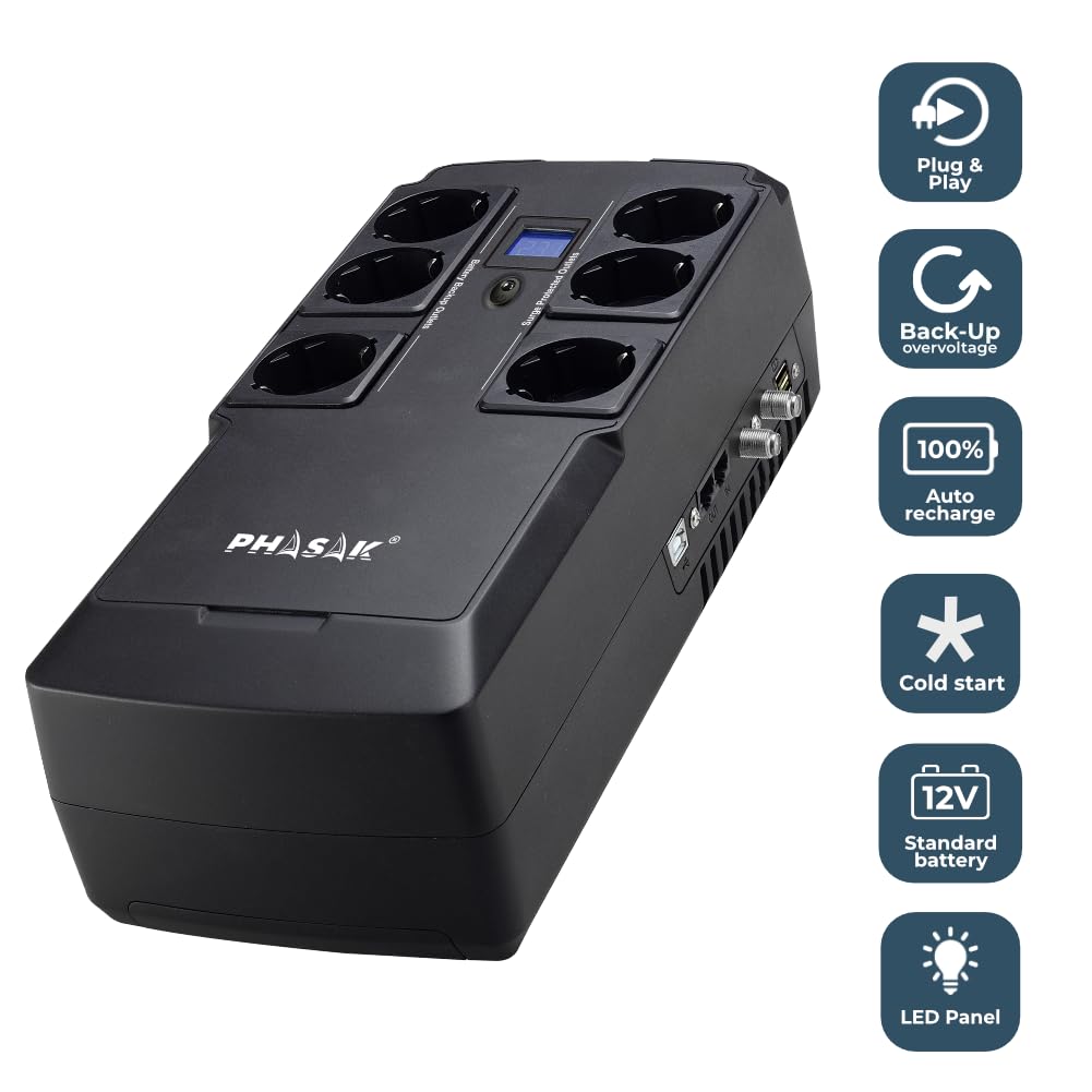 Phasak SAI Interactivo PH 9478 800 VA