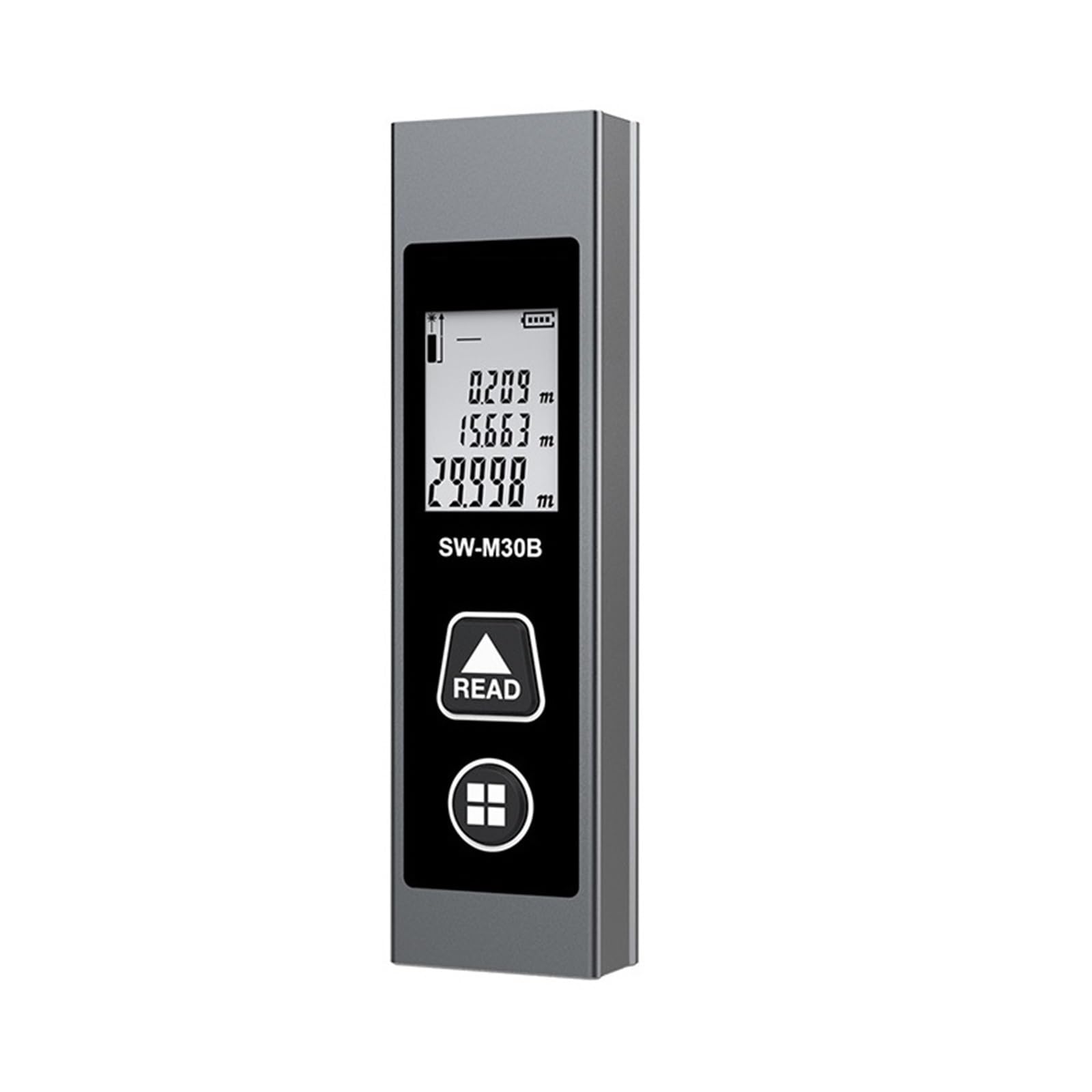 Mini medidor de Distancia láser de Metal telémetro Recargable de Alta precisión 40M 50M 60M Rango Trena Cinta métrica Herramientas de construcción Alta precisión(M30B)